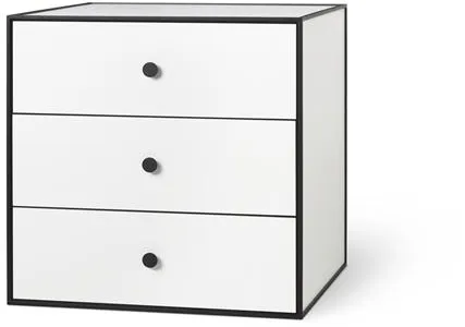 Audo Frame 49 Med 3 Skuffer 42X49X49 Hvid